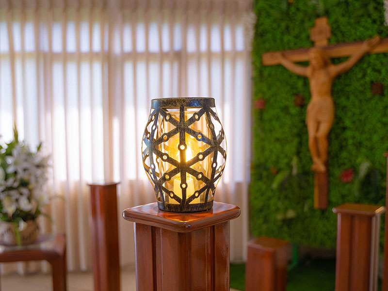 Ambiente interior de los salones velatorios de Jardines de Paz
